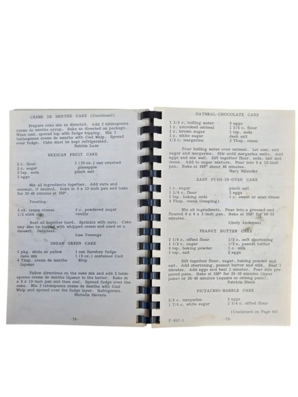 St Lukes School Of Nursing Cookbook Recipe Book Sioux City Iowa 1980s AS IS